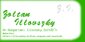 zoltan illovszky business card